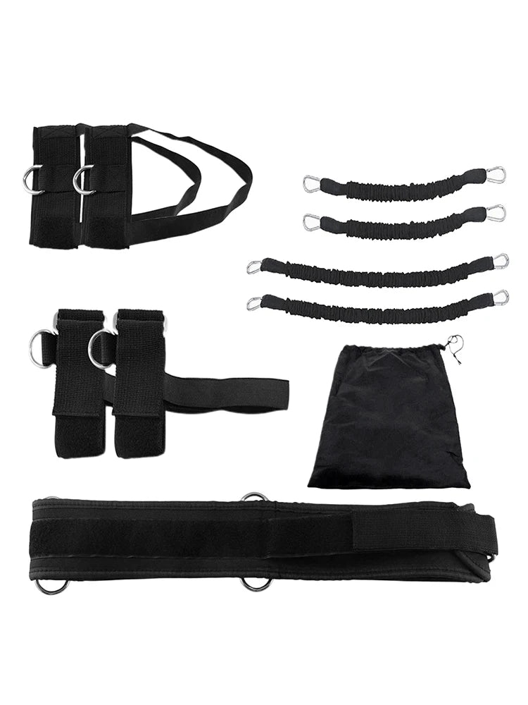 Fitness Boxing Training Resistance Band Set Stretching Strap Exercise Belt For Boxing Basketball Jump Strength Training