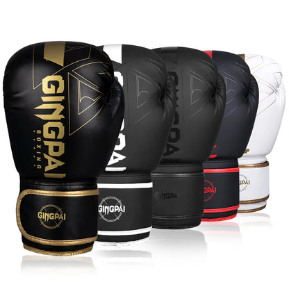 8/10/12/14oz Boxing Gloves PU Leather Muay Thai MMA Gloves