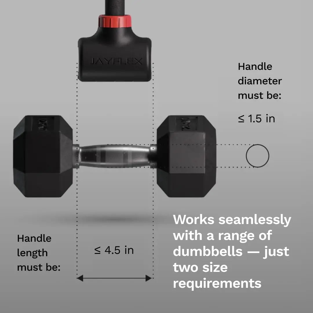 Dumbbell Converter - Convert Dumbbells to Barbell Set and Kettlebell for Home Fitness